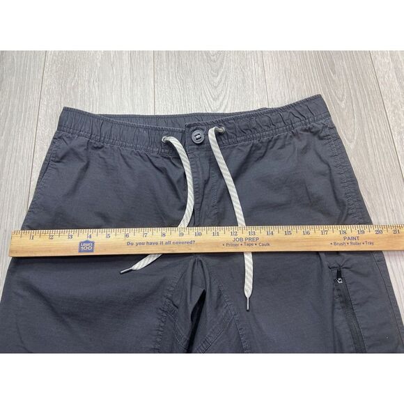 Vuori Pants Men Large Gray‎ Ripstop DuraTerra Climbing Outdoor Drawstring Hike - Picture 8 of 10
